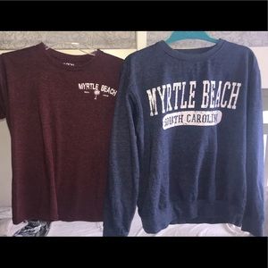 Myrtle beach sweatshirt and tee (bundle)